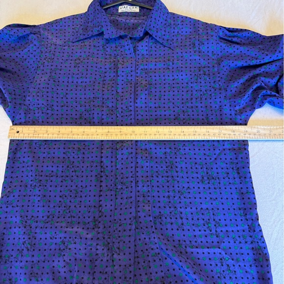 Purple Classic Blouse with Long Sleeves - Picture 6 of 7